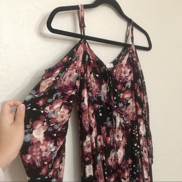floral cold shoulder mini dress! - Picture 2 of 6